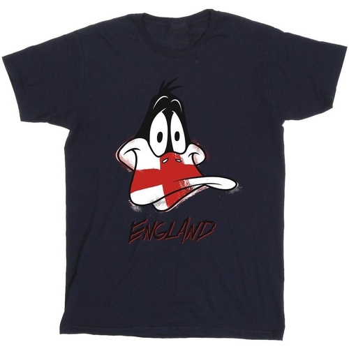 Abbigliamento Bambino T-shirt maniche corte Dessins Animés Daffy England Face Blu