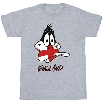 Abbigliamento Bambino T-shirt maniche corte Dessins Animés Daffy England Face Grigio