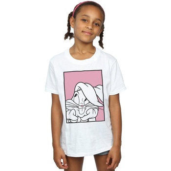 Abbigliamento Bambina T-shirts a maniche lunghe Dessins Animés Bugs Bunny Adore Bianco