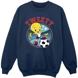 Abbigliamento Bambina Felpe Dessins Animés Tweety Football Circle Blu