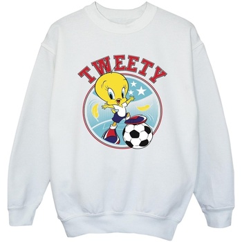 Abbigliamento Bambina Felpe Dessins Animés Tweety Football Circle Bianco