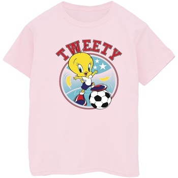 Abbigliamento Bambino T-shirt maniche corte Dessins Animés Tweety Football Circle Rosso