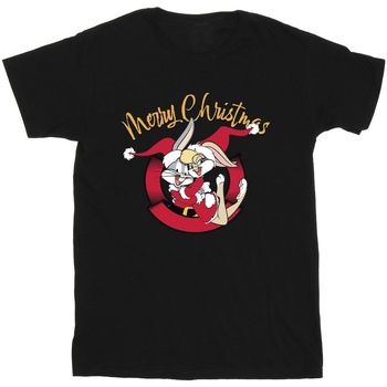 Abbigliamento Bambino T-shirt maniche corte Dessins Animés Lola Merry Christmas Nero