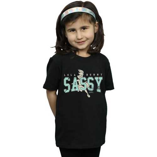 Abbigliamento Bambina T-shirts a maniche lunghe Dessins Animés Lola Bunny Sassy Nero