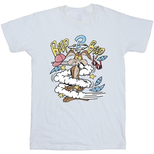 Abbigliamento Bambina T-shirts a maniche lunghe Dessins Animés Coyote Daze Bianco