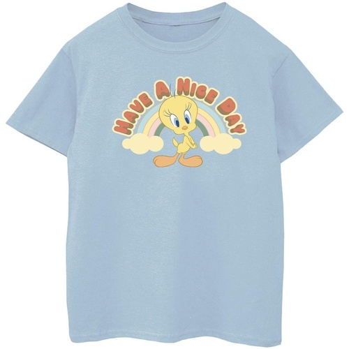 Abbigliamento Bambina T-shirts a maniche lunghe Dessins Animés Have A Nice Day Blu