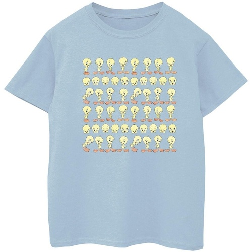 Abbigliamento Bambina T-shirts a maniche lunghe Dessins Animés Tweety Repeat Blu