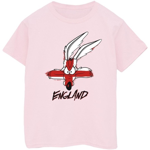 Abbigliamento Bambina T-shirts a maniche lunghe Dessins Animés Coyote England Face Rosso