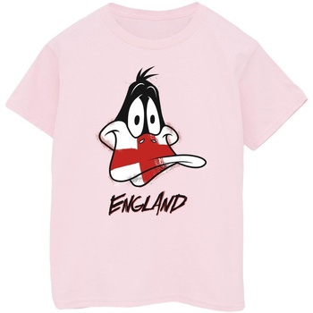 Abbigliamento Bambina T-shirts a maniche lunghe Dessins Animés Daffy England Face Rosso