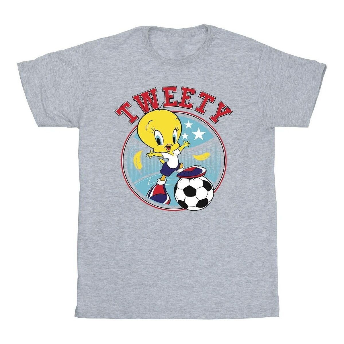 Abbigliamento Bambina T-shirts a maniche lunghe Dessins Animés Tweety Football Circle Grigio