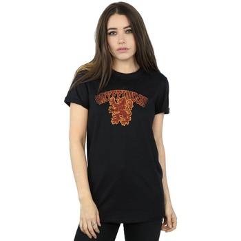 Abbigliamento Donna T-shirts a maniche lunghe Harry Potter Gryffindor Sport Emblem Nero