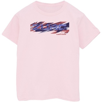 Abbigliamento Bambina T-shirts a maniche lunghe Disney Lightyear Zurg Graphic Title Rosso