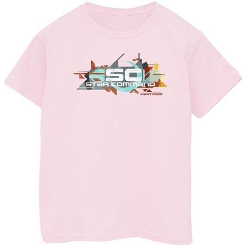 Abbigliamento Bambina T-shirts a maniche lunghe Disney Lightyear Star Command Graphic Title Rosso