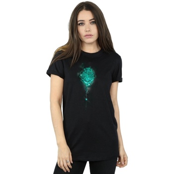 Abbigliamento Donna T-shirts a maniche lunghe Harry Potter Hogwarts Crest Mist Nero