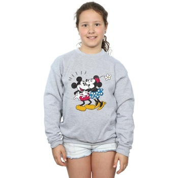 Abbigliamento Bambina Felpe Disney Mickey Mouse Mickey And Minnie Kiss Grigio