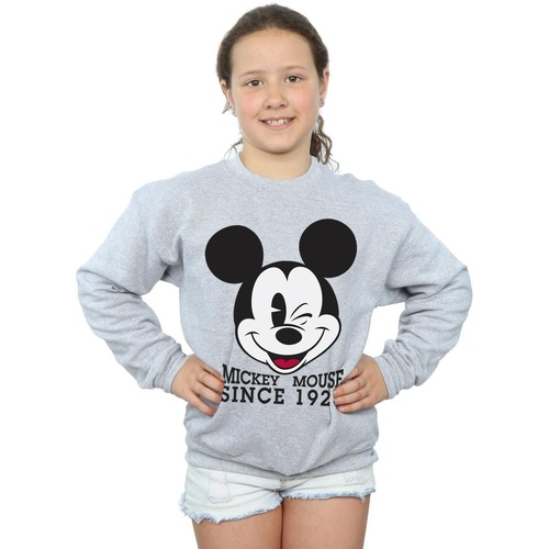 Abbigliamento Bambina Felpe Disney Mickey Mouse Since 1928 Grigio