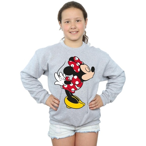 Abbigliamento Bambina Felpe Disney Minnie Mouse Split Kiss Grigio