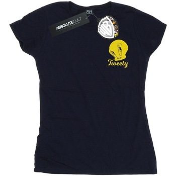 Abbigliamento Donna T-shirts a maniche lunghe Dessins Animés Tweety Pie Head Blu