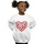 Abbigliamento Bambina Felpe Disney Mickey Mouse Heart Silhouette Bianco