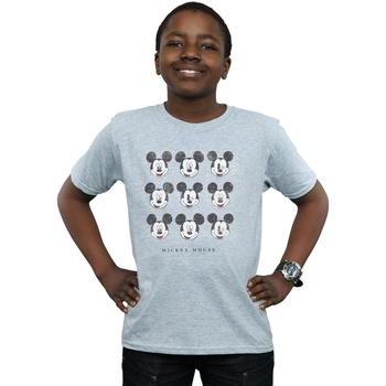 Abbigliamento Bambino T-shirt maniche corte Disney Mickey Mouse Wink And Smile Grigio