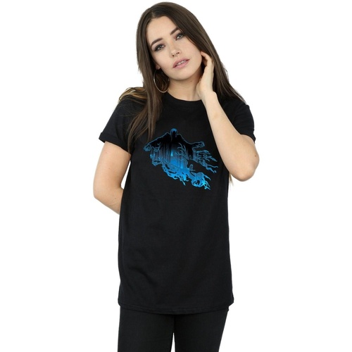 Abbigliamento Donna T-shirts a maniche lunghe Harry Potter Dementor Silhouette Nero