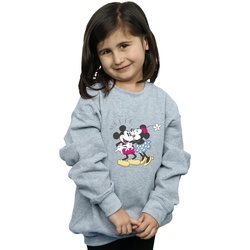 Abbigliamento Bambina Felpe Disney Mickey And Minnie Mouse Kiss Grigio