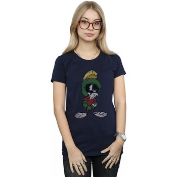 Abbigliamento Donna T-shirts a maniche lunghe Dessins Animés Marvin The Martian Pose Blu