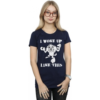Abbigliamento Donna T-shirts a maniche lunghe Dessins Animés Taz I Woke Up Like This Blu