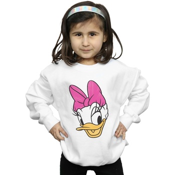 Abbigliamento Bambina Felpe Disney Daisy Duck Head Painted Bianco