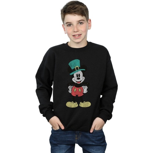 Abbigliamento Bambino Felpe Disney Mickey Mouse Leprechaun Hat Nero