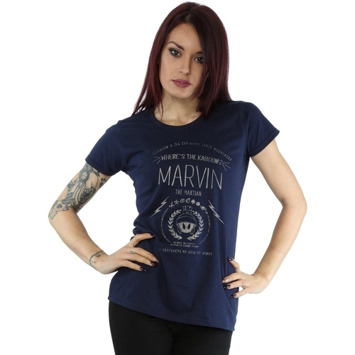 Abbigliamento Donna T-shirts a maniche lunghe Dessins Animés Marvin The Martian Where's The Kaboom Blu