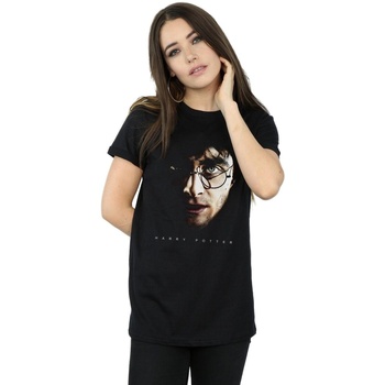 Abbigliamento Donna T-shirts a maniche lunghe Harry Potter Dark Portrait Nero