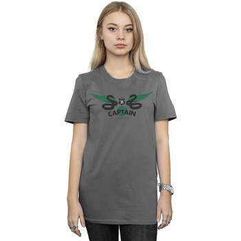 Abbigliamento Donna T-shirts a maniche lunghe Harry Potter Slytherin Captain Multicolore