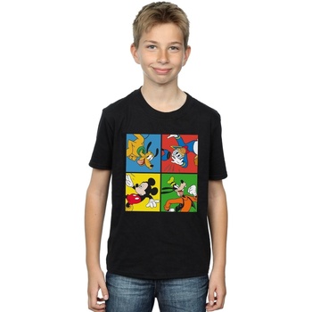 Abbigliamento Bambino T-shirt maniche corte Disney Mickey Mouse Friends Nero