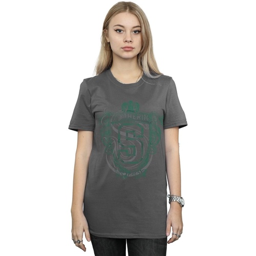 Abbigliamento Donna T-shirts a maniche lunghe Harry Potter Slytherin Serpent Crest Multicolore