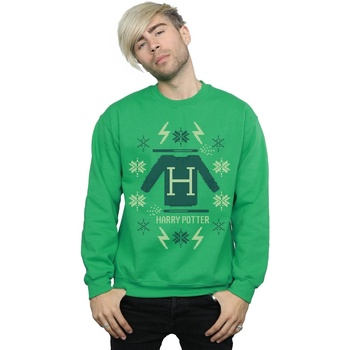 Abbigliamento Uomo Felpe Harry Potter Christmas Knit Verde