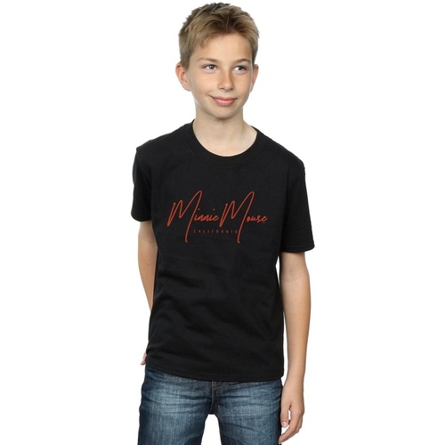 Abbigliamento Bambino T-shirt maniche corte Disney Mickey Mouse California Nero