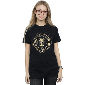 Abbigliamento Donna T-shirts a maniche lunghe Harry Potter Triwizard Seal Nero