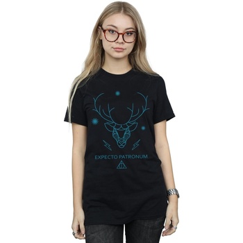 Abbigliamento Donna T-shirts a maniche lunghe Harry Potter Expecto Patronum Nero
