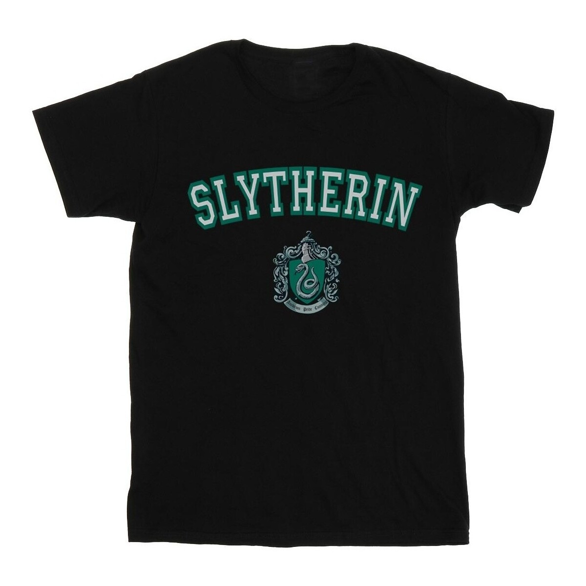 Abbigliamento Donna T-shirts a maniche lunghe Harry Potter Slytherin Crest Nero