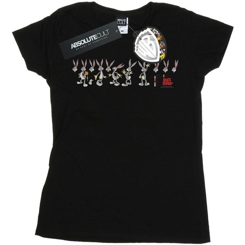 Abbigliamento Donna T-shirts a maniche lunghe Dessins Animés Bugs Bunny Colour Code Nero