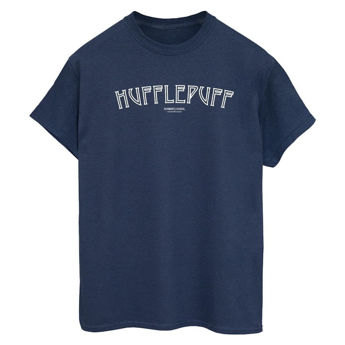 Abbigliamento Donna T-shirts a maniche lunghe Harry Potter Hufflepuff Logo Blu