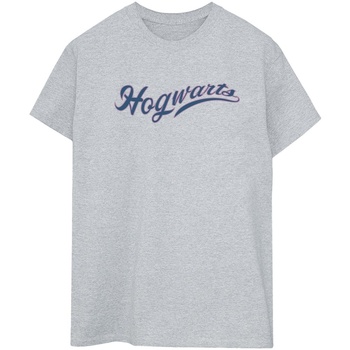 Abbigliamento Donna T-shirts a maniche lunghe Harry Potter Hogwarts Writing Grigio