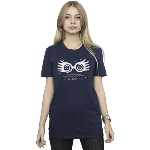Abbigliamento Donna T-shirts a maniche lunghe Harry Potter Luna Being Different Blu