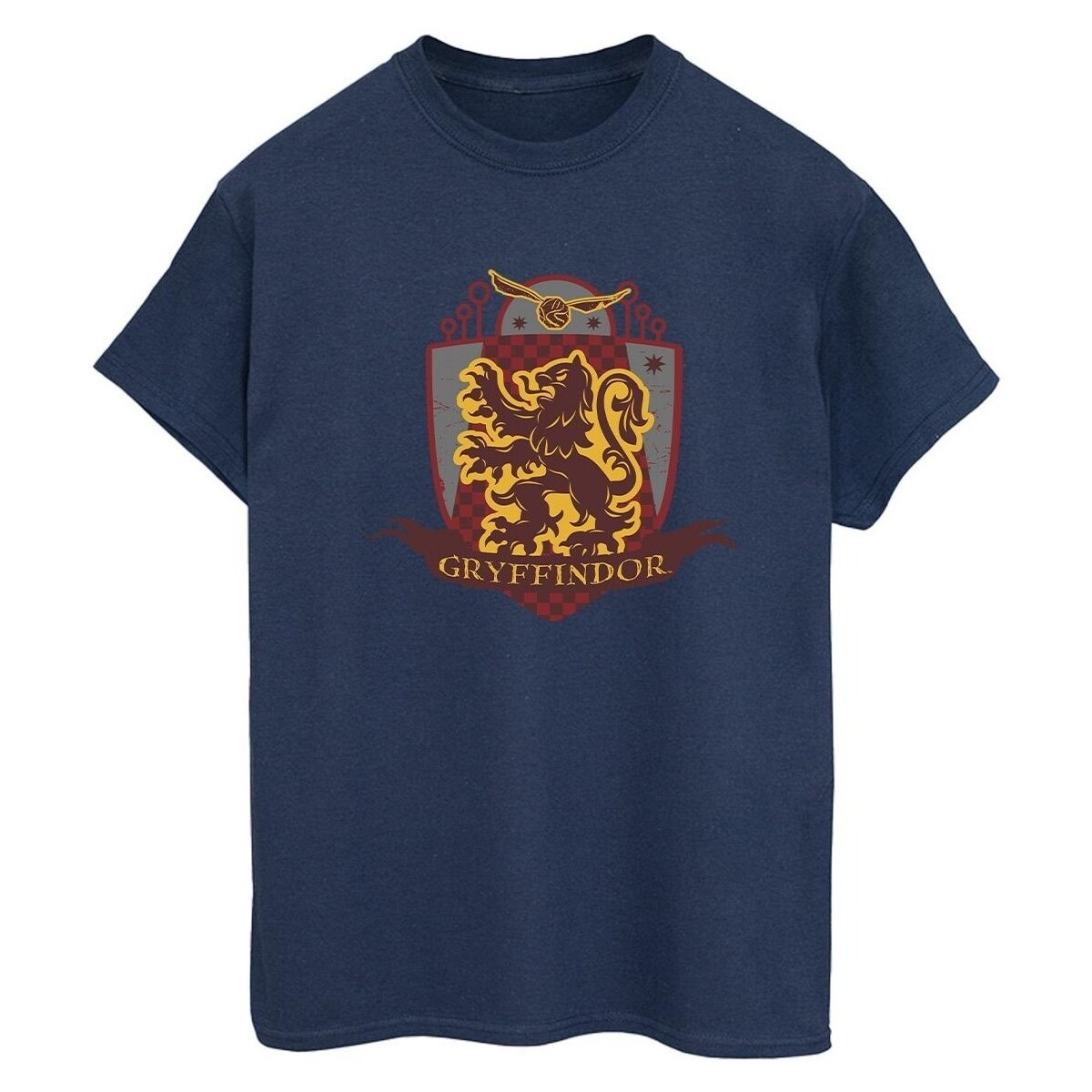 Abbigliamento Donna T-shirts a maniche lunghe Harry Potter Gryffindor Chest Badge Blu