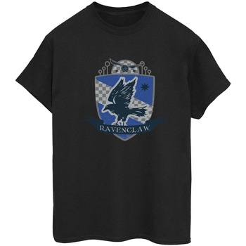 Abbigliamento Donna T-shirts a maniche lunghe Harry Potter Ravenclaw Chest Badge Nero