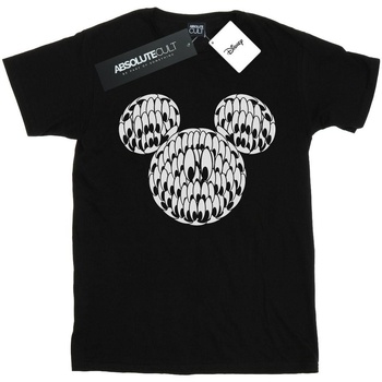 Abbigliamento Bambino T-shirt maniche corte Disney Mickey Mouse Head Of Eyes Nero