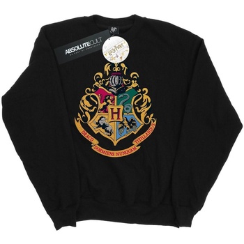 Abbigliamento Uomo Felpe Harry Potter Hogwarts Crest Gold Ink Nero