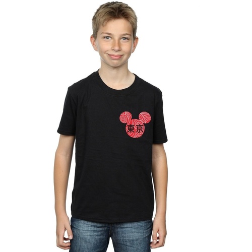 Abbigliamento Bambino T-shirt maniche corte Disney Mickey Mouse Symbol Nero