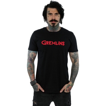 Abbigliamento Uomo T-shirts a maniche lunghe Gremlins Text Logo Nero